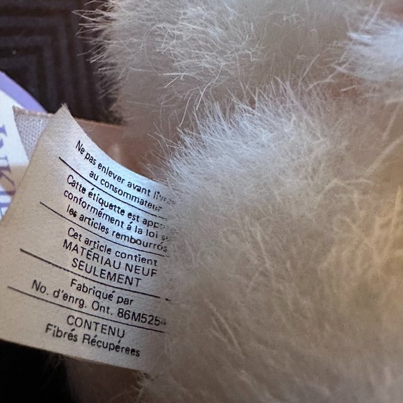 Rare VTG 1990 North American Bear Co. Inkie Dinkies Bunny Plush White Pink Bow - Picture 6 of 15